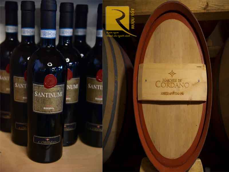 Rượu vang Santinumi Reserva  Montepulciano Abruzzo