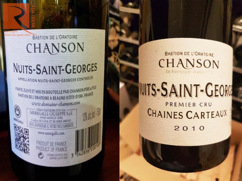 Rượu vang Nuits Saint Georges Chanson