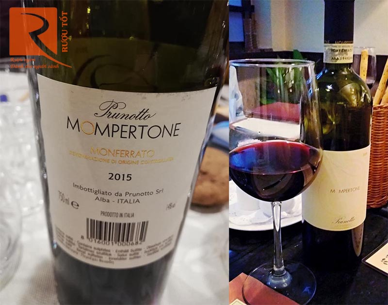 Rượu Vang Mompertone Prunotto Monferrato