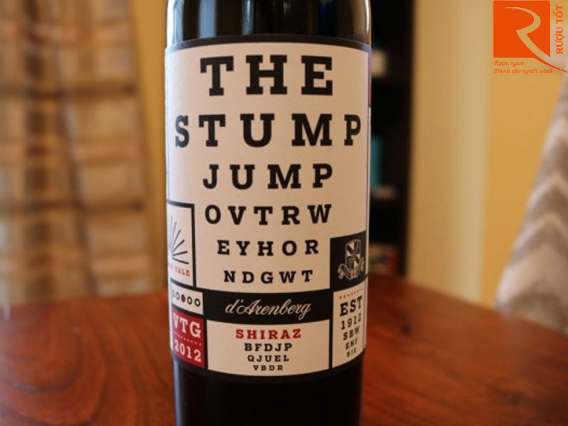 Rượu vang The Stump Jump Shiraz D'Arenberg