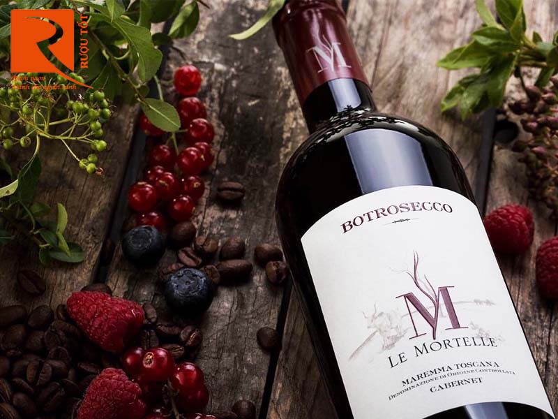 Rượu vang Botrosecco Le Mortelle Maremma Cabernet Toscana DOC 