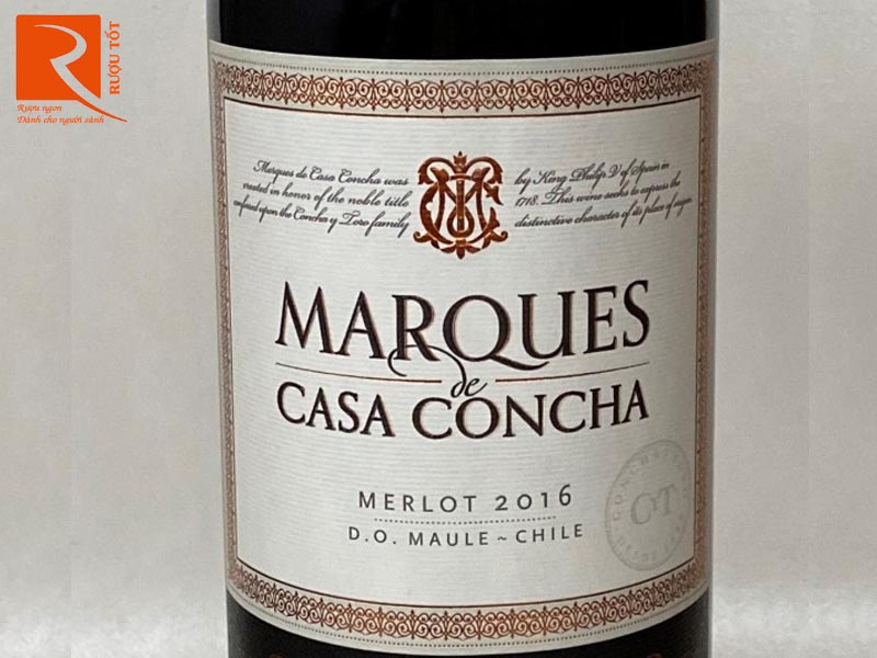 Rượu vang Chile Marques de Casa Concha Merlot Concha Y Toro
