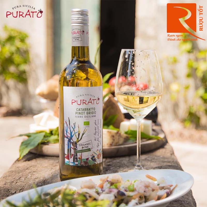 Rượu Vang Purato Catarratto Pinot Grigio Organic