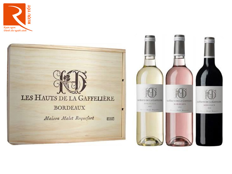 Rượu vang Pháp Les Hauts de La Gaffeliere Bordeaux hồng