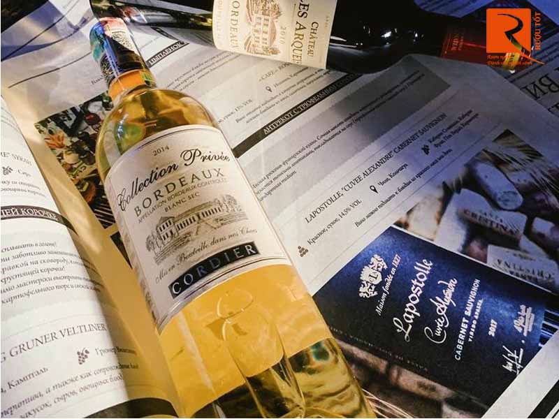 Rượu vang Pháp Collection Privee Bordeaux Blanc Cordier