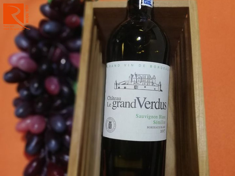 Rượu vang Pháp Chateau Le Grand Verdus Bordeaux trắng