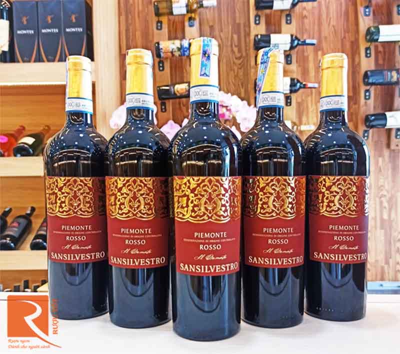Rượu vang Sansilvestro Piemonte rosso il domato Barbera Dolcetto DOC 