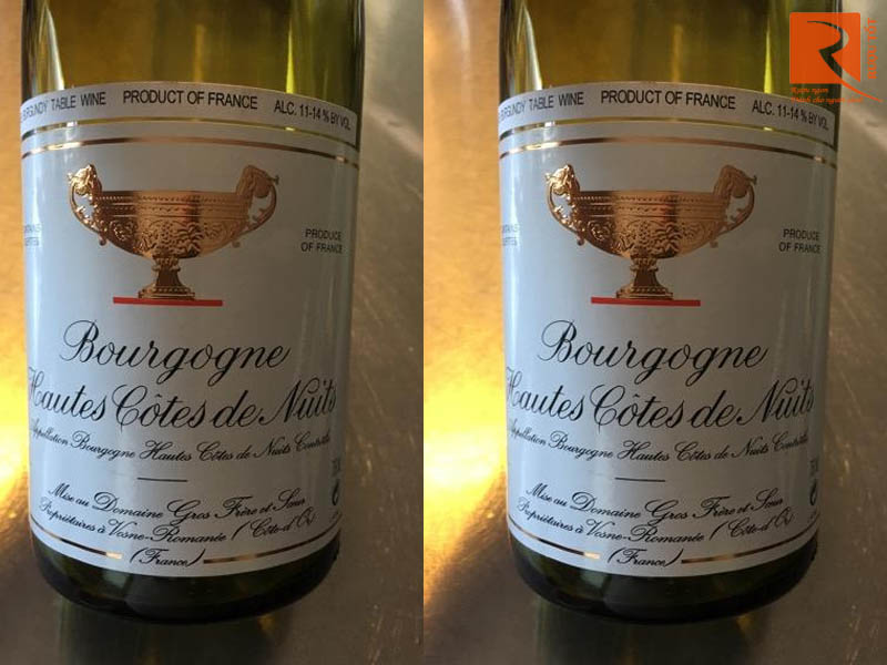 Rượu vang Pháp Bourgogne Hautes Cotes de Nuits trắng