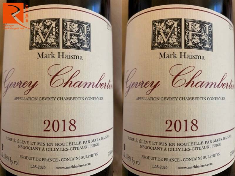 Rượu vang Pháp Gevrey Chambertin Mark Haisma