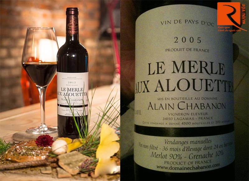 Rượu Vang Merle Aux Alouettes Alain Chabanon