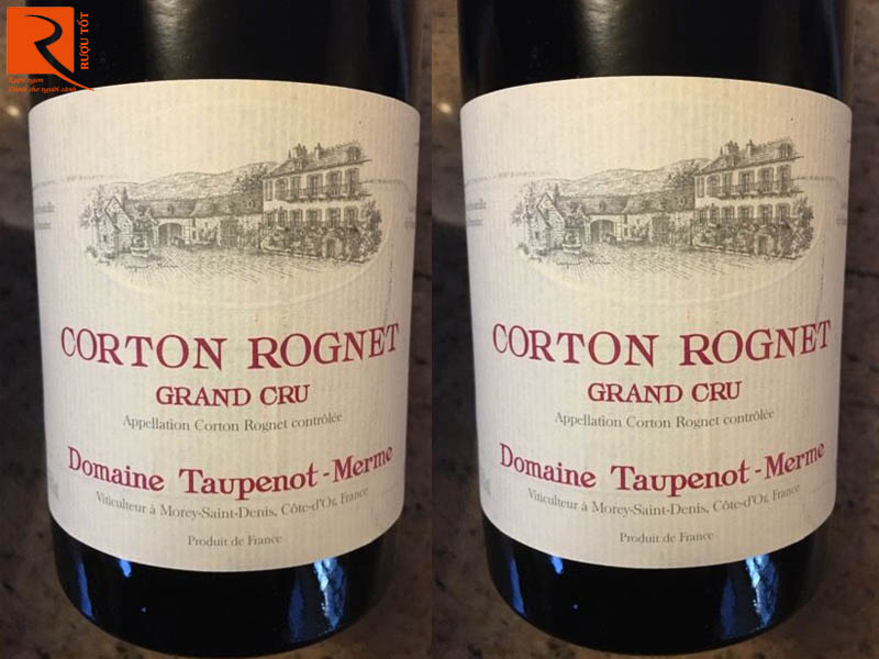 Đôi nét về rượu vang Corton Rognet Grand Cru Domaine Taupenot Merme 