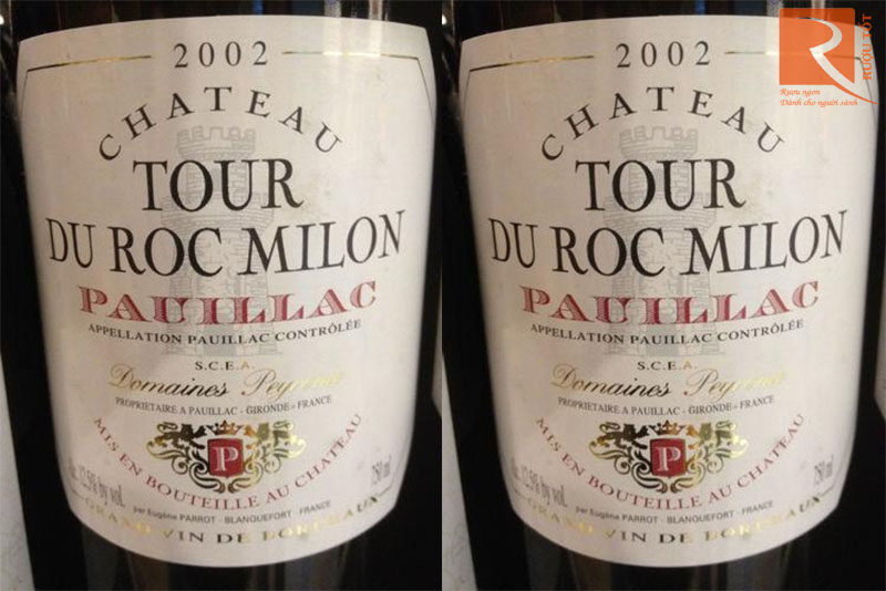 Rượu Vang Chateau Tour Du Roc Milon Pauillac