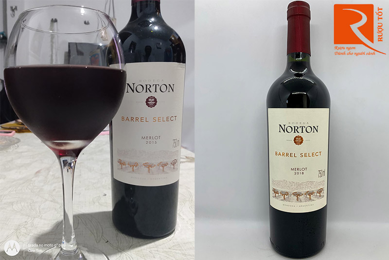 Rượu Argentina Norton Barrel Select Merlot Bodega