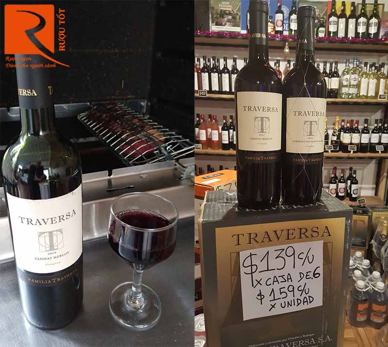 Rượu Uruguay Traversa Vinos Finos Tannat Merlot
