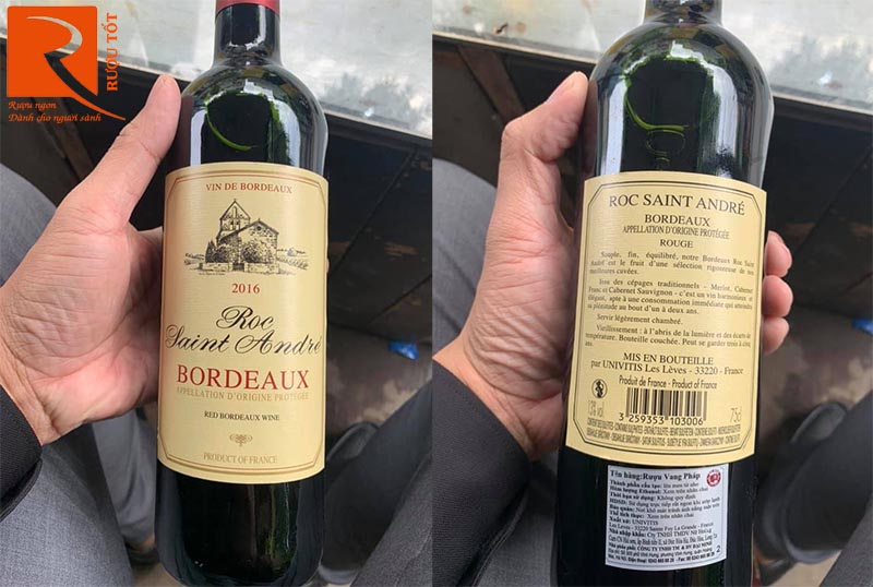 Rượu Vang Bordeaux Roc Saint Andre