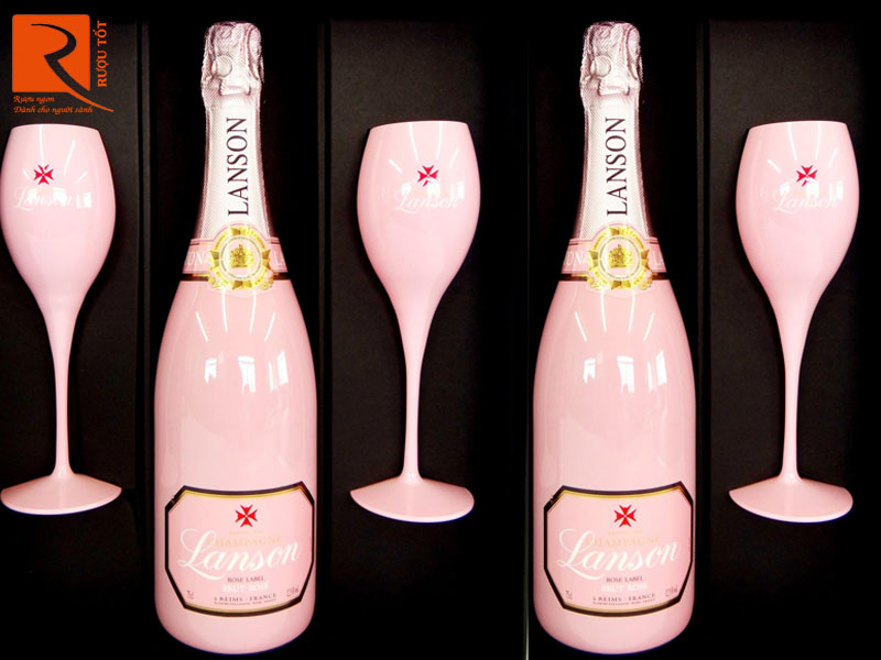 Champagne Lanson Rose Label