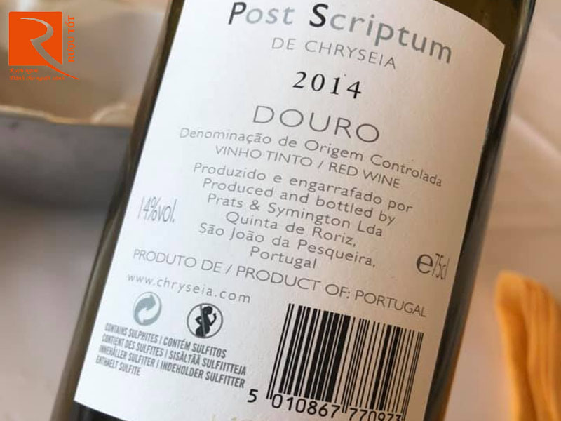 Rượu vang Post Scriptum De Chryseia Douro