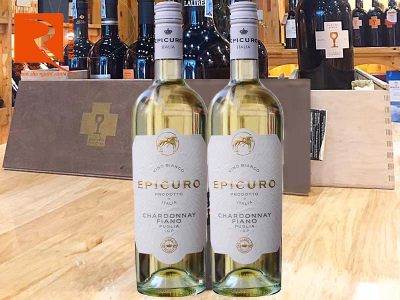 Vang Ý Epicuro Chardonnay Fiano Puglia