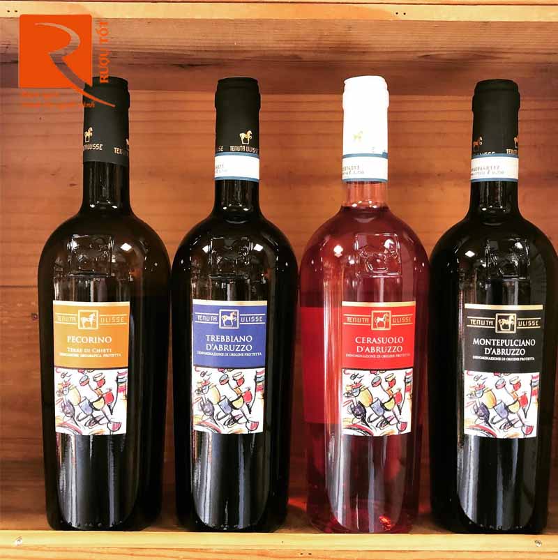 Rượu vang Ý Tenuta Ulisse Cerasuolo Trebbiano d'Abruzzo Rose - White