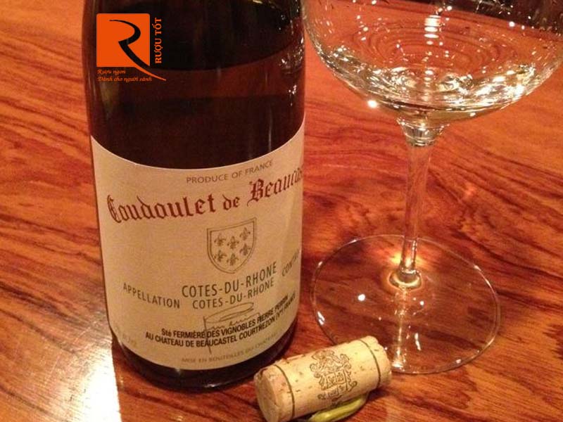 Rượu vang Pháp Coudoulet De Beaucastel Cotes du Rhone Blanc