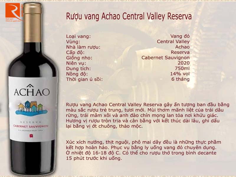 Rượu vang Chile Achao Reserva Cabernet Sauvignon