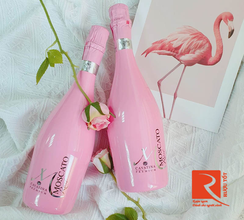 Rượu vang Cavatina Moscato Rose