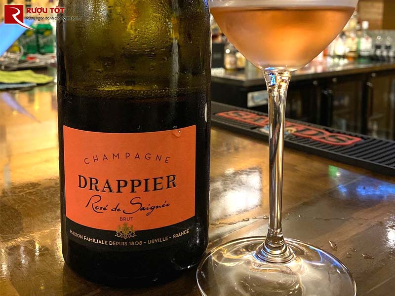 Rượu vang Pháp Champagne Drappier Rose de Saignee