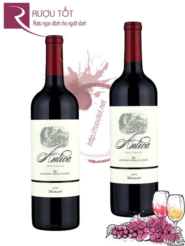 Rượu vang Antica Antinori Merlot Napa Valley Cao cấp