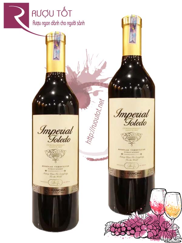 Rượu vang Imperial Toledo Tempranillo Medium Dry Cao cấp
