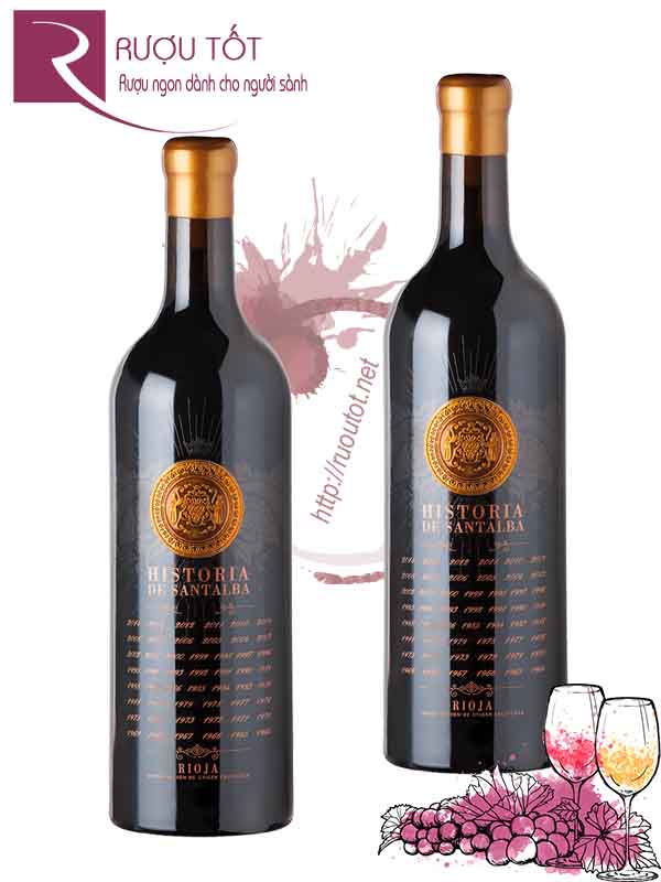 Rượu Vang Historia de Santalba Rioja Thượng Hạng
