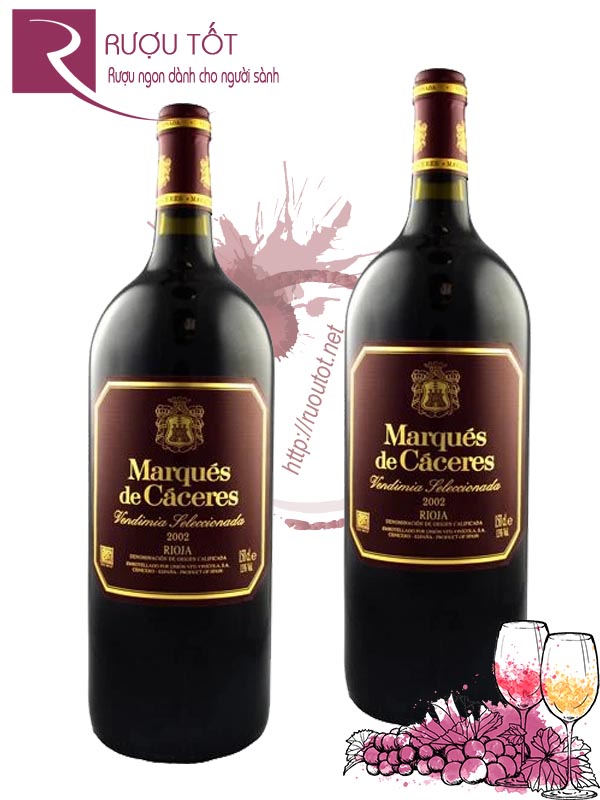 Rượu Vang Marques de Caceres Crianza Rioja Hảo hạng