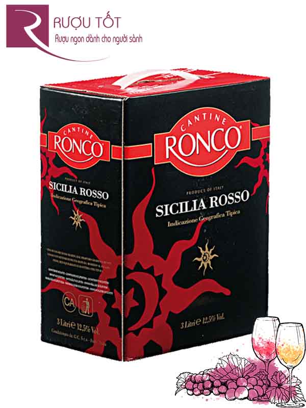 Vang Ý Ronco Sicilia Rosso Thượng hạng