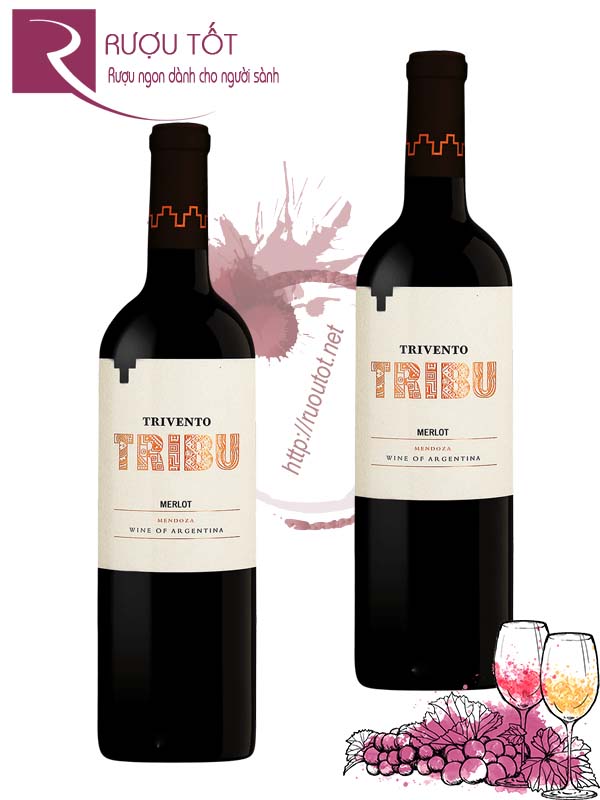 Rượu vang Trivento Tribu Merlot Mendoza Hảo hạng