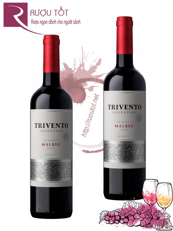 Rượu vang Trivento Argentina Malbec Reserva Thượng hạng