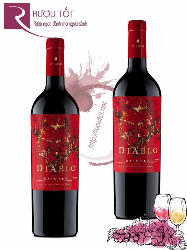 Vang Chile Diablo Dark Red Thượng hạng