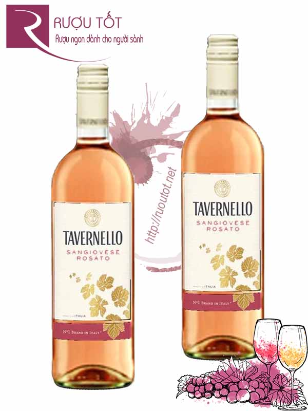 Rượu Vang Tavernello Sangiovese Rosato Chính Hãng