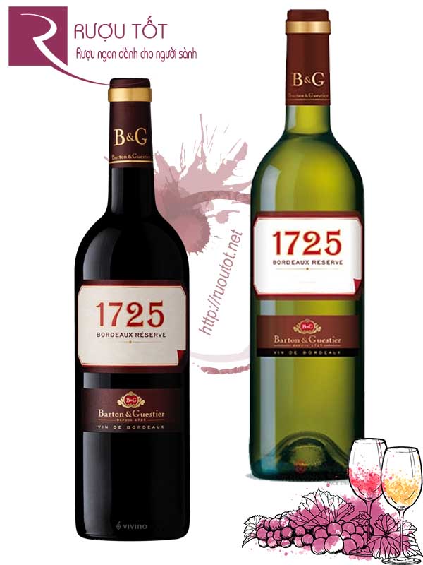 Rượu vang 1725 Barton Guestier Bordeaux