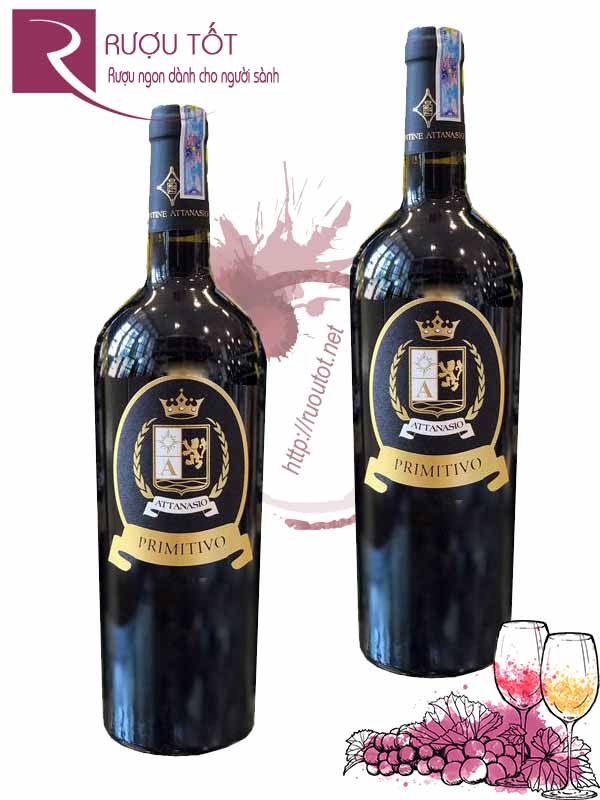 Rượu Vang Attanasio Primitivo Negroamaro Puglia Cao cấp