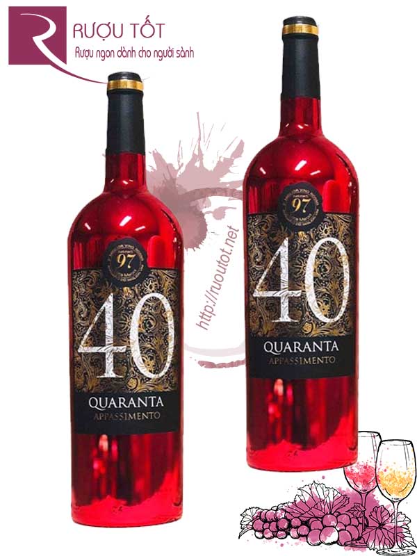 Rượu Vang 40 Quaranta Appassimento Nhãn Đỏ