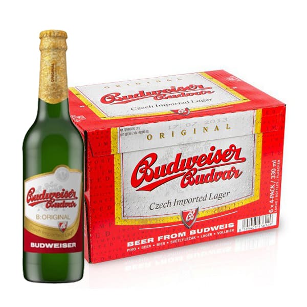 Bia Đen Budweiser Budvar 4,7% - Chai 330 ml