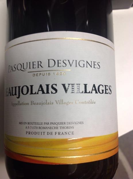 Rượu vang Beaujolais Villages Pasquier Desvignes