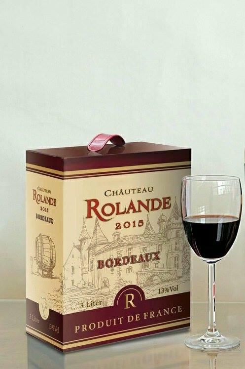 Rượu vang bịch Pháp ROLANDE Bordeaux 3 Lít