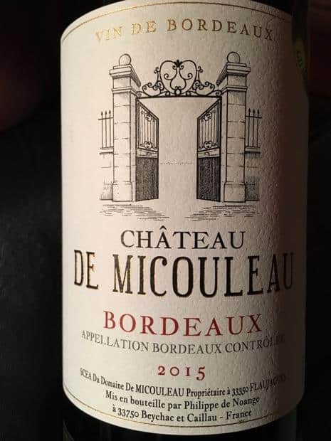Rượu Vang Pháp Chateau de Micouleau Bordeaux AOC - Chai rượu đến từ nơi sản xuất rượu vang nổi tiếng nhất thế thới