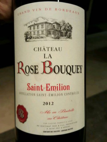 Rượu vang Chateau La Rose Bouquey Saint Emilion