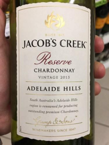 Rượu vang Jacob's Creek Reserve Chardonnay
