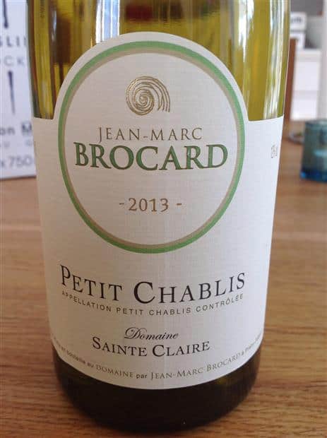 Rượu vang Jean Marc Brocard Petit Chablis Sainte Claire