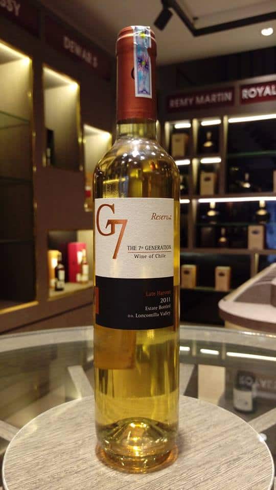 Rượu vang ngọt G7 Late Harvest Rượu vang ngọt G7 Late Harvest