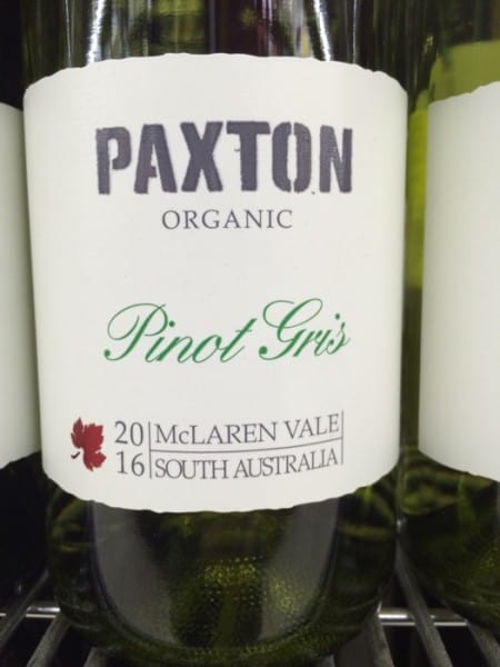 Rượu vang Paxton Organic Pinot Gris McLaren Vale