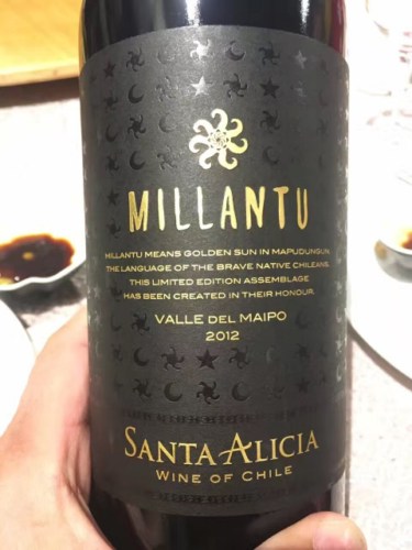 Rượu vang Santa Alicia Millantu Maipo Valley