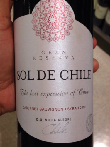 Rượu vang Sol de Chile Gran Reserva Cabernet Sauvignon/Syrah